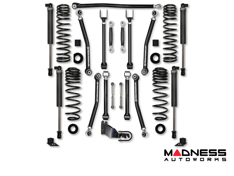 Jeep Wrangler JL Lift Kit - Rock Krawler - Adventure X (No Limits) - Stage 1 - 4XE - 2021+ Jeep Wrangler JL Lift Kit - Rock Krawler - Adventure X (No Limits) - Stage 1 - 4XE - 2021+